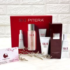 Set SKii Pitera Ultimate Aura Essentials 3 món trắng sáng, căng mọng da - (Limited)