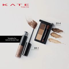 Bột vẽ mày Kanebo Kate Designing Eyebrow kèm gương, cọ, #EX-4 nâu tự nhiên