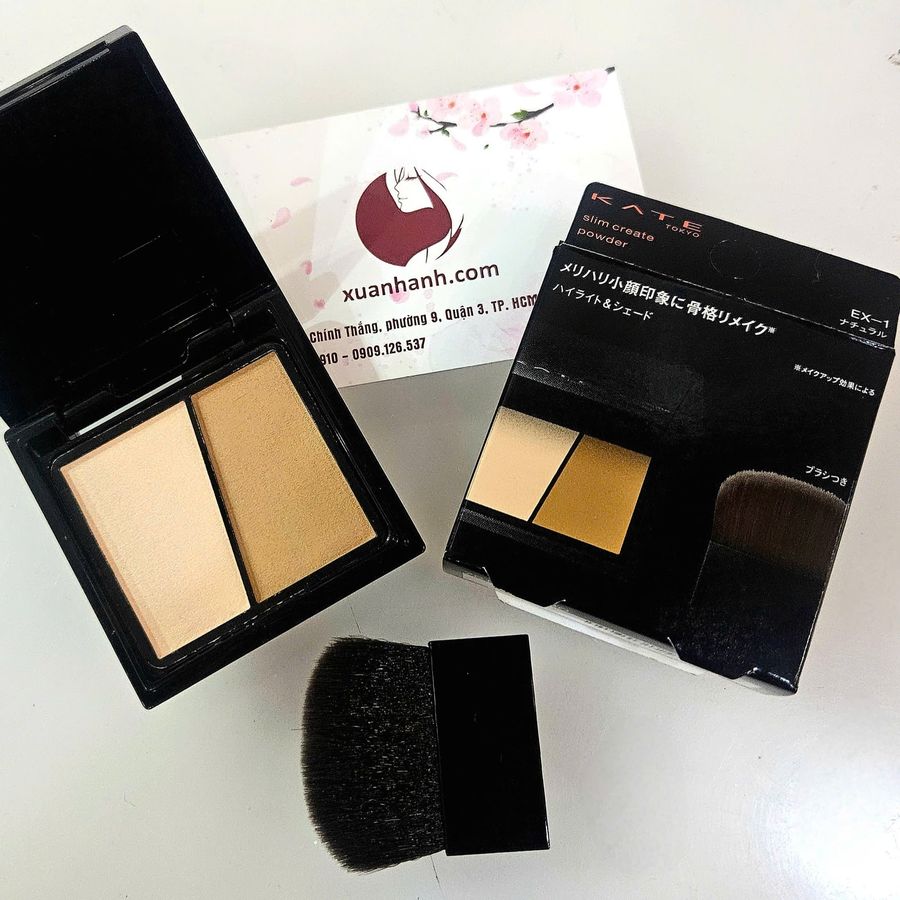 Phấn tạo khối và highlight Kanebo Kate 3D Create, màu cơ bản, kèm cọ cực tiện -  EX1