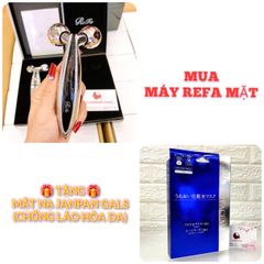 Máy massage Refa Carat Crystal Face thon gọn, nâng cơ mặt - TẶNG 1 HỘP MẶT NẠ JAPAN GALS