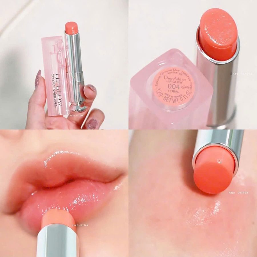 Son dưỡng Dior Addict Lip Glow mềm mịn, căng mọng - 004 cam tự nhiên (Tester)