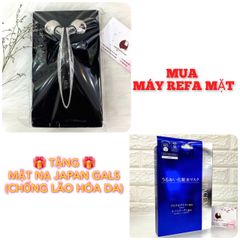 Máy massage Refa Carat Ray Face thon gọn, nâng cơ - Crystal Face (unbox), #TẶNG 1 HỘP MẶT NẠ JAPAN GALS