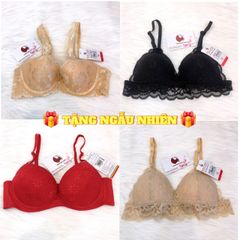 Áo ngực Nữ Relax - RTB2028 mút dày phối ren, nâng ngực sexy size A75 - MUA 1 TẶNG 1