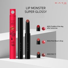 Son Kanebo Kate Lip Monster Super Glossy căng mọng #G03 cam san hô