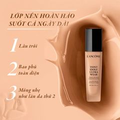 Kem nền Lancome Teint Idole Ultra Wear lì mịn, che phủ toàn diện #PO-01 trắng hồng tự nhiên, 5ml