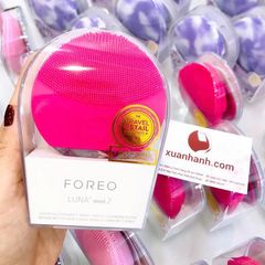 Máy rửa mặt FOREO LUNA mini 2 loại bỏ bụi bẩn, dầu thừa #Fuchsia