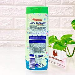 Tắm gội Labaluga Dusche & Shampoo không cay mắt, thơm dịu nhẹ - Dưa hấu& xoài 300ml