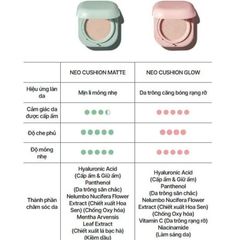 Cushion Laneige Neo Matte SPF46/PA++ lì mịn, kiềm dầu #21N1 sáng tự nhiên