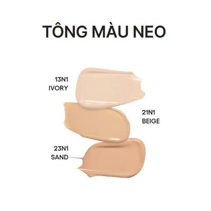 Cushion Laneige Neo Matte SPF46/PA++ lì mịn, kiềm dầu #23N1 trung bình - sáng