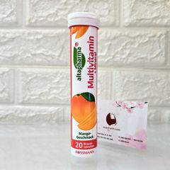 Viên sủi Multivitamin bổ sung Vitamin và khoáng chất thiết yếu từ Đức, #Xoài - 20 viên