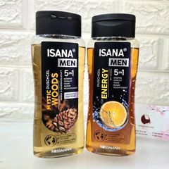Tắm gội nam Isana Men 5in1 #Woods nam tính, lôi cuốn - Hàng nội địa Đức, 300ml.