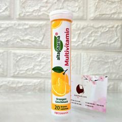 Viên sủi Multivitamin bổ sung Vitamin và khoáng chất thiết yếu từ Đức, #Cam - 20 viên