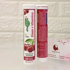 Viên sủi Multivitamin bổ sung Vitamin và khoáng chất thiết yếu từ Đức, #Cherry - 20 viên