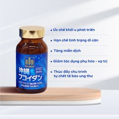 Tảo Fucoidan Nhật Bản hỗ trợ điều trị, phòng chống K, tăng sức đề kháng - 180 viên (New)
