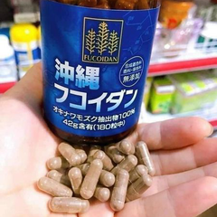 Tảo Fucoidan Nhật Bản hỗ trợ điều trị, phòng chống K, tăng sức đề kháng - 180 viên (New)