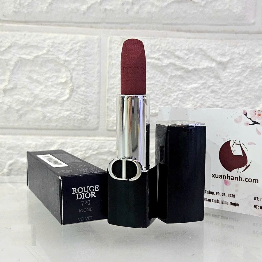 Son Dior Rouge Velvet nhung mịn lì, lâu trôi, #720 - hồng gỗ cuốn hút (NEW)
