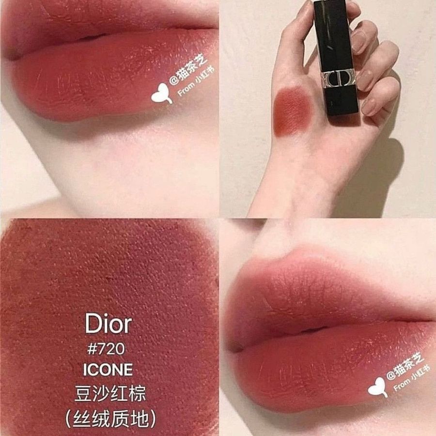 Son Dior Rouge Velvet nhung mịn lì, lâu trôi, #720 - hồng gỗ cuốn hút (NEW)