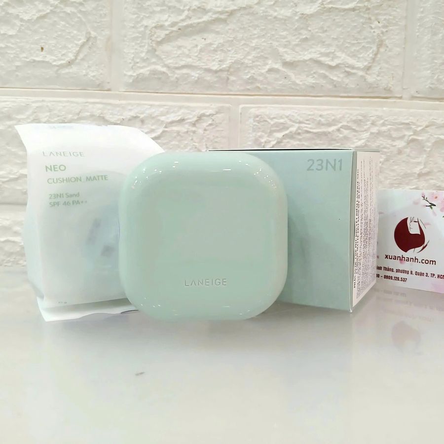 Cushion Laneige Neo Matte SPF46/PA++ lì mịn, kiềm dầu #23N1 trung bình - sáng