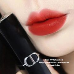 Son Dior Rouge Velvet nhung mịn lì, lâu trôi, #777 - đỏ cam thời thượng (NEW)