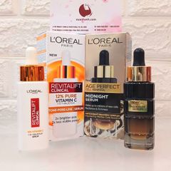 Serum L'oreal Revitalift Clinical 12% Vitamin C + HA tinh khiết - trắng sáng và căng mọng da (New)