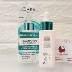 Serum L'oreal Bright Revel Niacinamide Dark Spot trắng rạng rỡ và giảm sạm nám, 30ml (Hot)