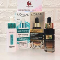 Serum L'oreal Bright Revel Niacinamide Dark Spot trắng rạng rỡ và giảm sạm nám, 30ml (Hot)