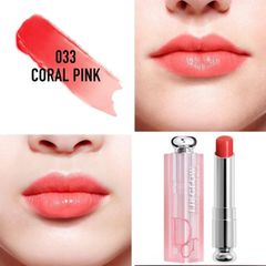 Son dưỡng Dior Addict Lip Glow Pink mềm mướt và tăng sắc môi, #033 Coral Pink - hồng cam