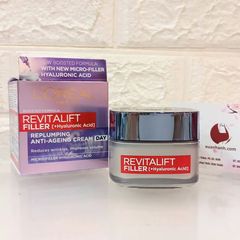 Kem dưỡng ngày L'oreal Revitalift Filler làm đầy, căng mịn và trẻ hóa da, 50ml