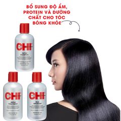 Cặp gội xả CHI INFRA chăm sóc, phục hồi tóc khô yếu, suôn mượt và chắc khỏe - 177ml x 2 chai.