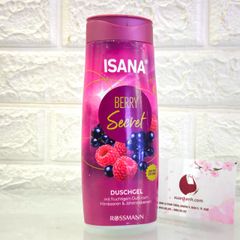 Sữa tắm Isana sạch mịn da với hương quả mọng tươi mới, #Berry Secret, 300ml