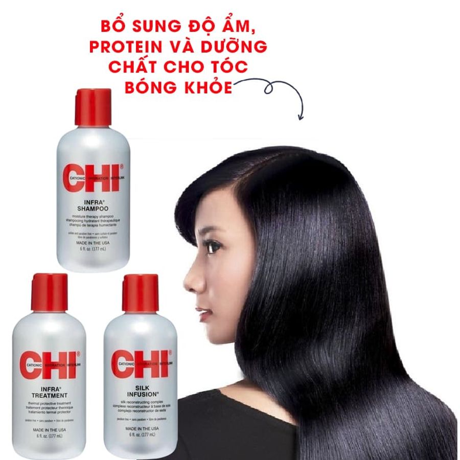 Dầu xả CHI Infra Thermal Protective suôn mượt và bồng bềnh tự nhiên - 177ml 