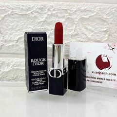 Son Dior Rouge Velvet nhung mịn lì, lâu trôi, #777 - đỏ cam thời thượng, mini