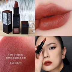 Son Shu Rouge Unlimited Kinu Matte lì mịn, #793 đỏ nâu Caramel thời thượng, mini