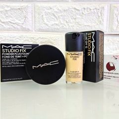 Phấn phủ Mac Studio Fix Powder Plus che phủ lì mịn, kiềm dầu, #NC15 sáng beige (New)