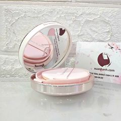 Cushion The Whoo Radiant White Tone Up che phủ tốt và sáng nâng tone mịn da.