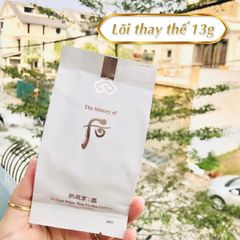 Refill cushion The Whoo Radiant White Tone Up che phủ tốt và sáng nâng tone mịn da.