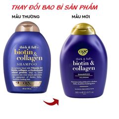 Dầu gội Biotin & Collagen Shampoo giảm gãy rụng, mềm mượt, bồng bềnh - 385ml