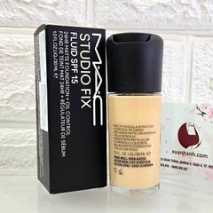 Kem nền Mac Studio Fix Fluid SPF15 lì mịn, che phủ, kìm dầu tốt #NC15 sáng beige (New)