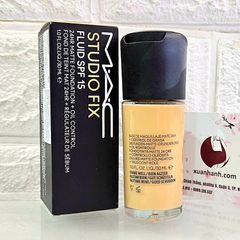Kem nền Mac Studio Fix Fluid SPF15 lì mịn, che phủ, kìm dầu tốt #NC20 tự nhiên (New)