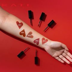 Son kem lì Kate Lip Monster Souffle Matte lì mịn, lâu trôi, #M02 - Cam san hô (New)