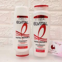 Dầu xả L'oreal Elvital Total Repair 5 phục hồi tóc hư tổn, hàng nội địa Đức, 250ml