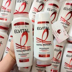 Dầu xả L'oreal Elvital Total Repair 5 phục hồi tóc hư tổn, hàng nội địa Đức, 250ml