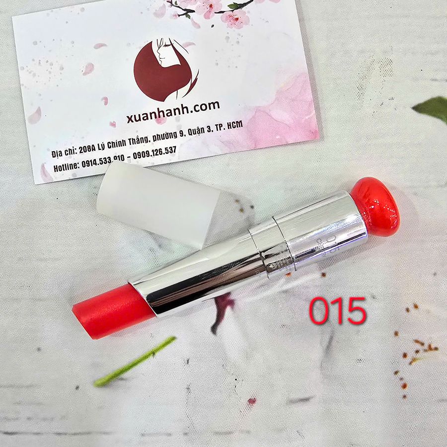 Son dưỡng Dior Addict Lip Glow mềm mịn, căng mọng - 015 Đỏ Cherry (Tester)