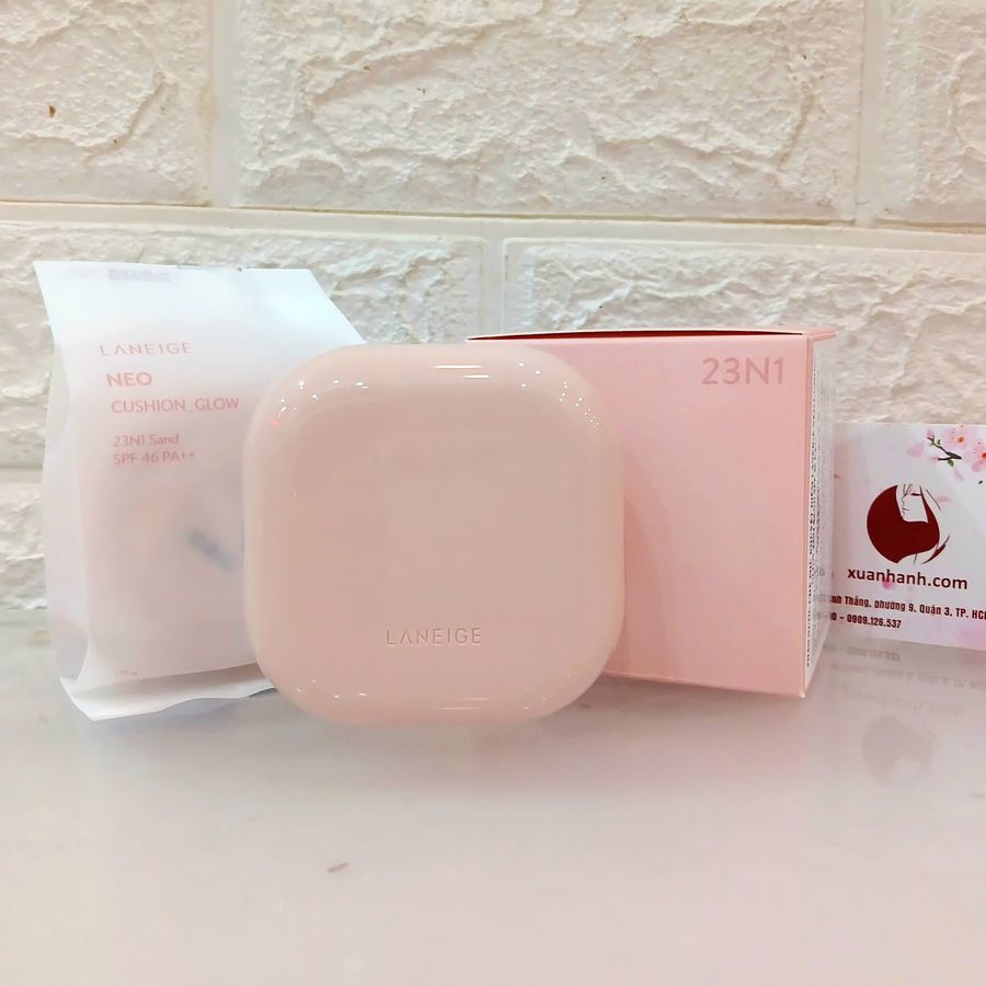 Cushion Laneige Neo Glow SPF46/PA++, che phủ tự nhiên, căng mượt da (New)