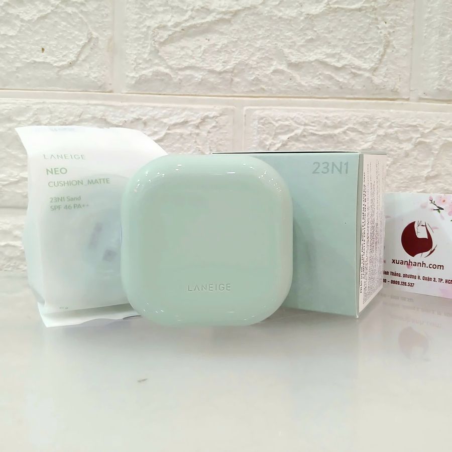 Cushion Laneige Neo Matte SPF46/PA++ che phủ lì mịn, kiềm dầu cho da (New)