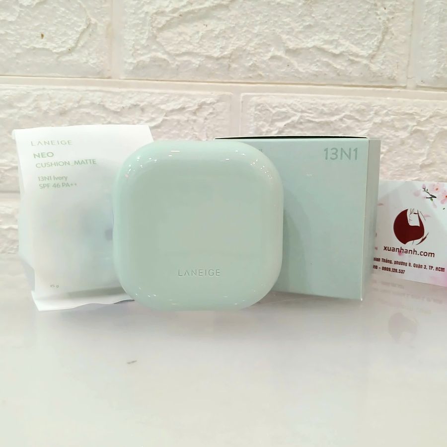 Cushion Laneige Neo Matte SPF46/PA++ che phủ lì mịn, kiềm dầu cho da (New)