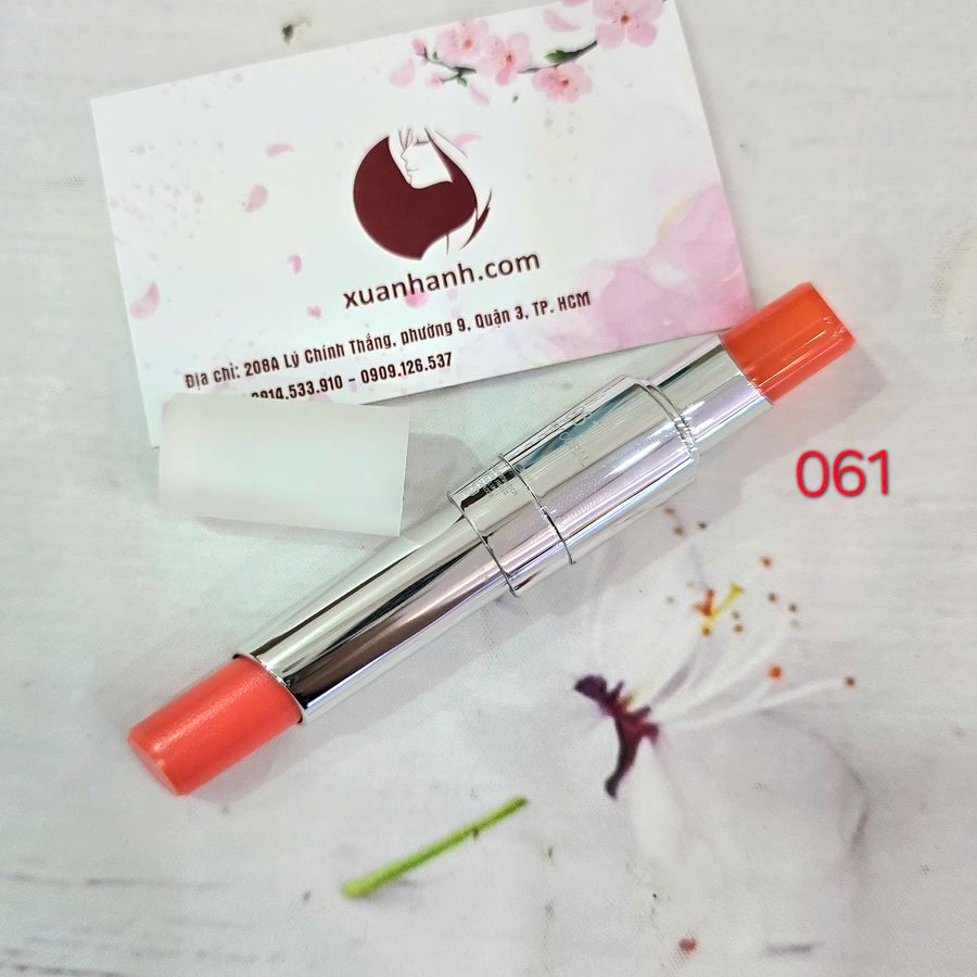 Son dưỡng Dior Addict Lip Glow mềm mịn, căng mọng - 061 cam hồng đào (Tester)