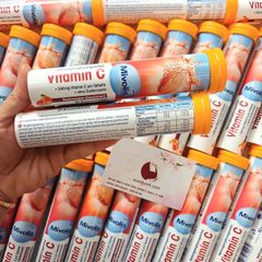 Viên sủi Mivolis Vitamin C tăng cường hệ miễn dịch cho cơ thể, hàng nội địa Đức - 20 viên
