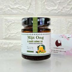Mật ong Tam Đảo Honeco Quất Gừng Sả tăng cường đề kháng, giảm ho hiệu quả - 250g