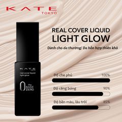 Set kem nền Kanebo Kate Light Glow che phủ tốt và căng mướt da (Limited)